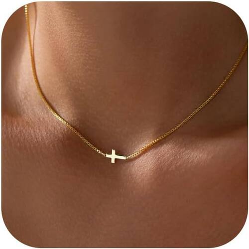 Stainless steel cross necklace for women不锈钢十字架项链女