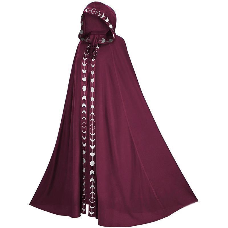 costume renaissance hooded cloak medieval cape Lace