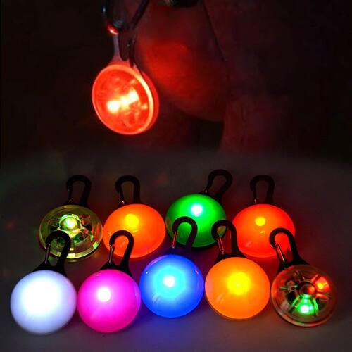 Led Luminous Dog Cat Collar Glowing Pendant Pet Leads Glow A