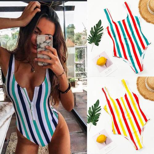 Womens Peach Swimsuit Bikini One-Piece Size Plus