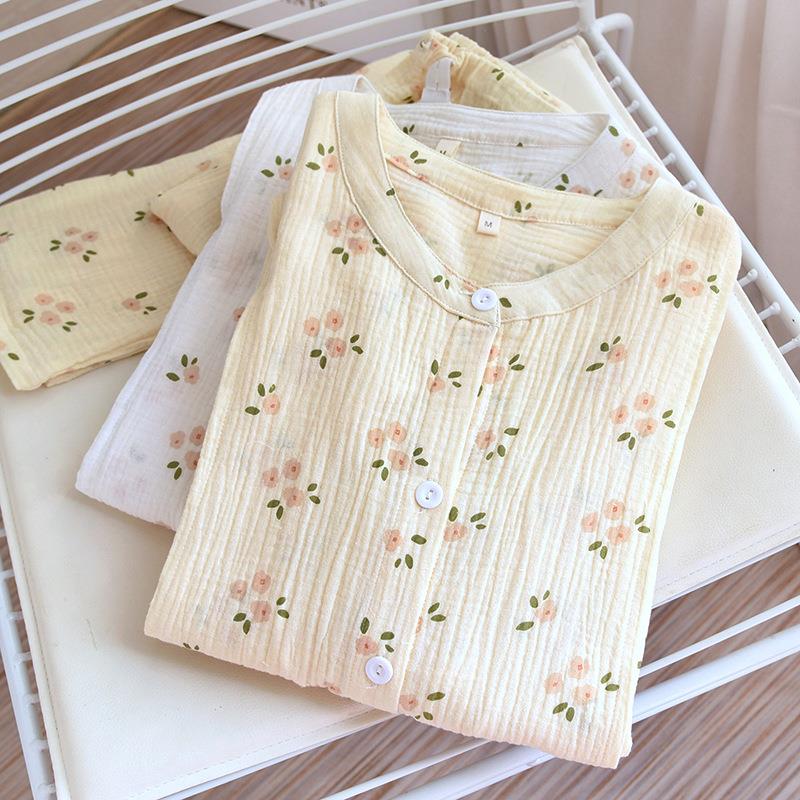 Pure cotton confinement clothes enlarged washed gauze