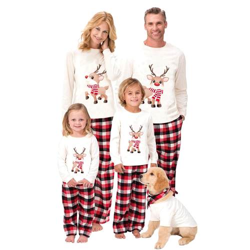 Clothes Home Set Pajamas Sleeve Long Outfit Parent-child