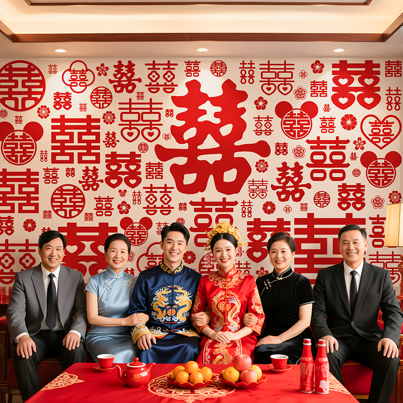 结婚敬茶场景婚房布置男女方客厅装饰超大喜字kt板婚庆用品全套装,节庆用品/礼品,婚房装扮用品,淘宝优惠券,粉丝福利购,淘宝优惠卷