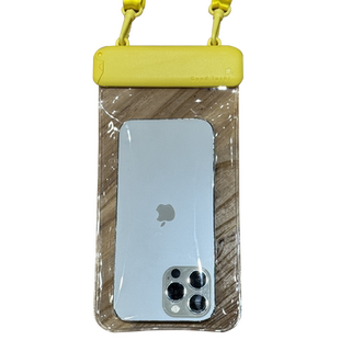 苹果15Promax斜挎绳手机防水袋简约可触屏密封潜水套沙滩游泳水上乐园漂流大号7.2寸保护包适用华为oppo通用