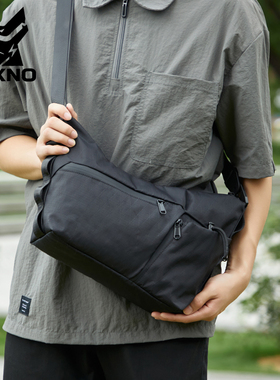 男士机能休闲斜挎包户外运动水杯包XPAC防水多功能通勤单肩包男款