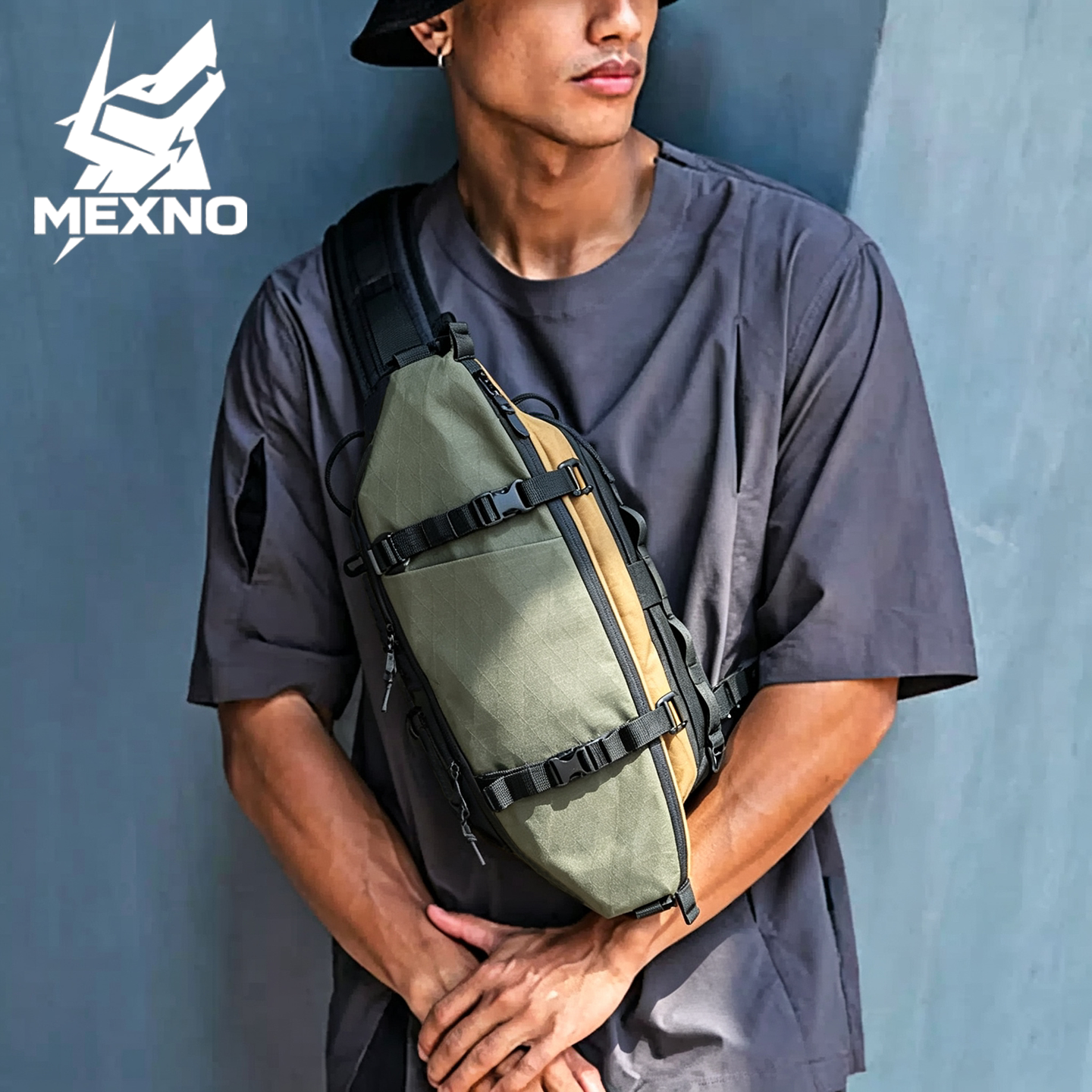 MEXNO梅克奴户外机能大容量胸包