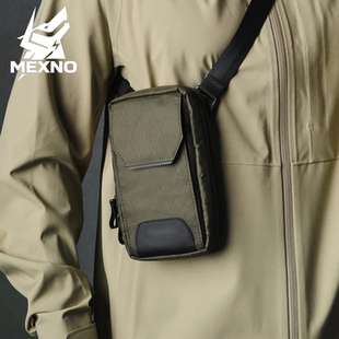 男士户外机能x-pac单肩包零钱包便携斜跨手机包胸包登山肩带挂包