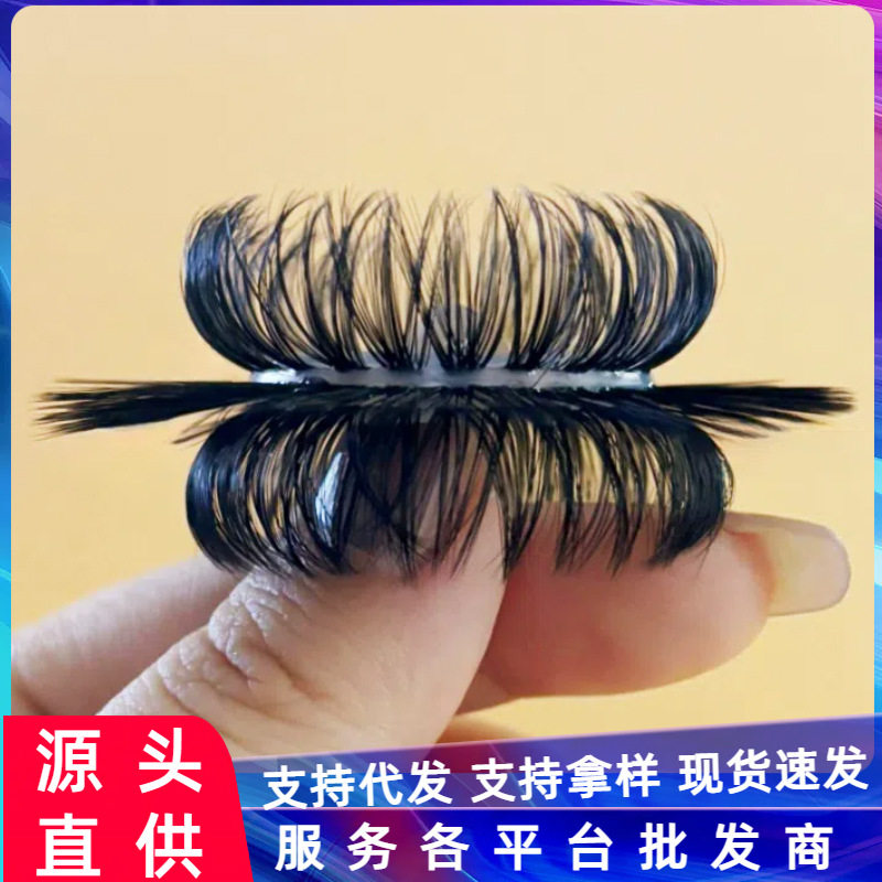 羊眼毛圈儿套马毛男士马尾硅胶圈入珠硅胶不断毛新款羊眼毛圈马环