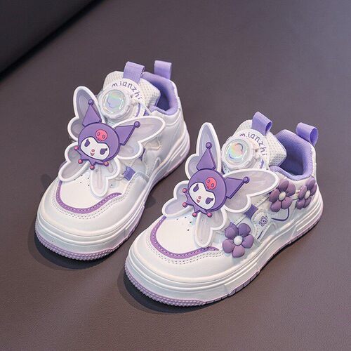 爆款库洛米女童鞋子春夏2026新款儿童运动鞋女孩轻便小白板鞋时尚