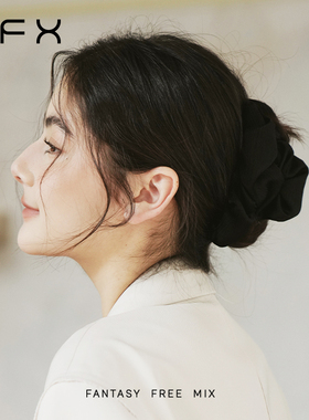 弗弗西FFX【尚蒂】高定闪光褶皱抓夹高级感缎面云朵泡泡鲨鱼夹子