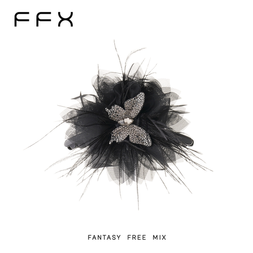弗弗西FFX[星光蝴蝶]立体蝴蝶氛围感羽毛大号抓夹发量大气质发夹