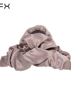 【夏若妍同款】弗弗西FFX褶皱后脑勺抓夹尚蒂高级感慵懒风鲨鱼夹