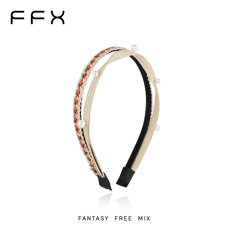 弗弗西FFX【撒欢】度假风手工款编织发箍女2024新款头饰外出百搭