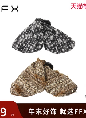 弗弗西FFX恋歌精致优雅小香风简约蝴蝶结三角抓夹鲨鱼夹鲨鱼发夹