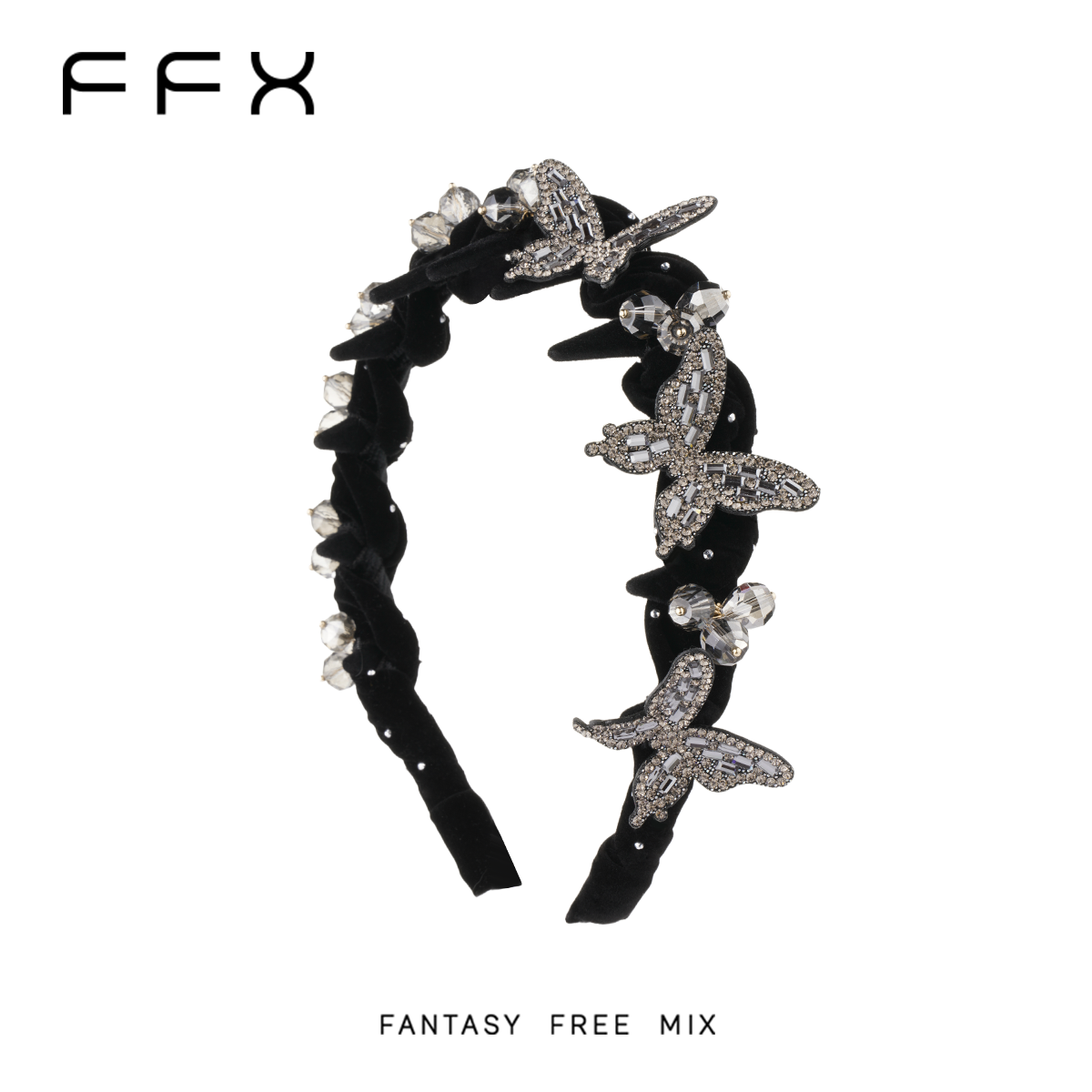 蝴蝶高颅顶立体蝴蝶发箍爆款头箍