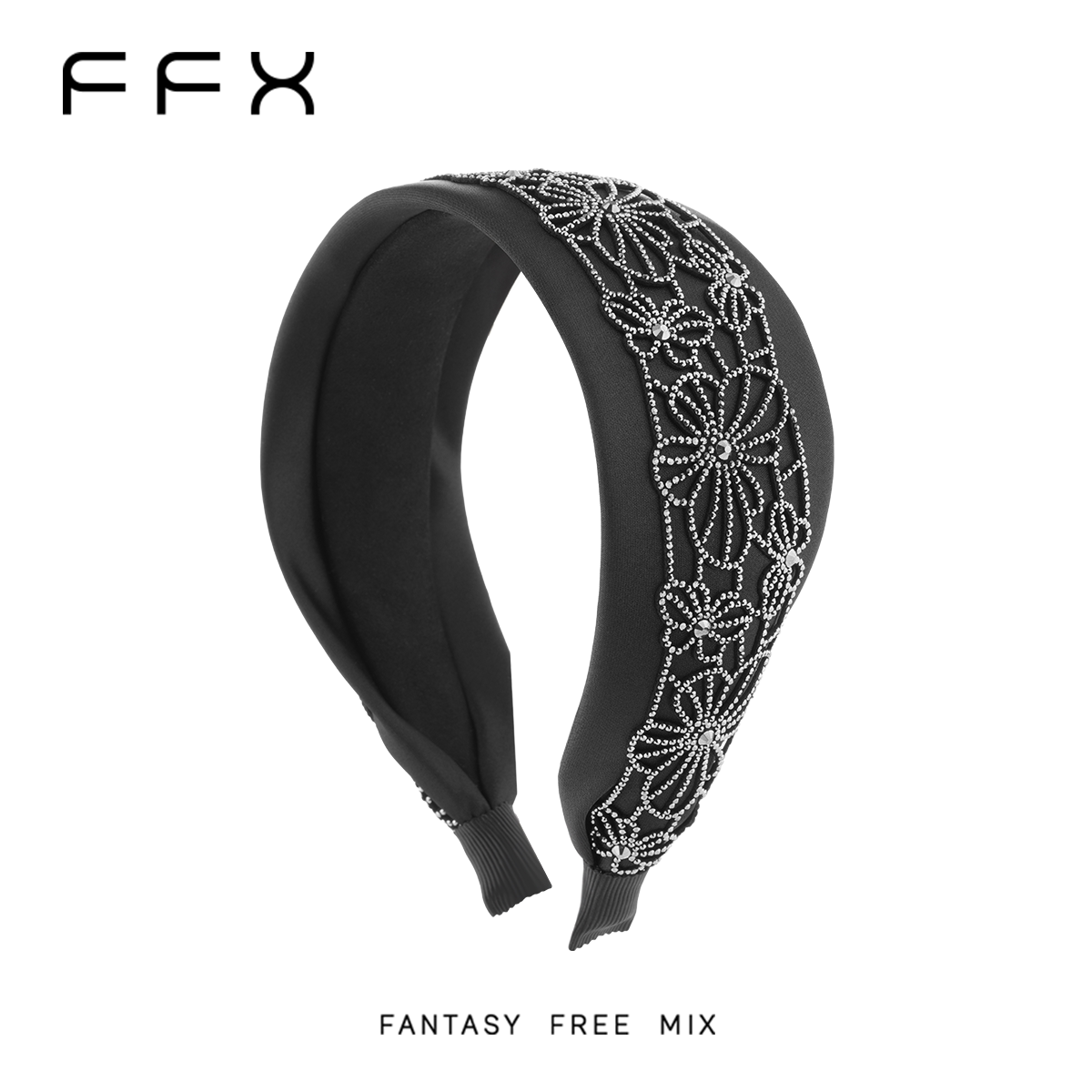 FFX弗弗西花园蝶舞黑色蝴蝶宽边发箍头箍发饰女款时尚高级高颅顶