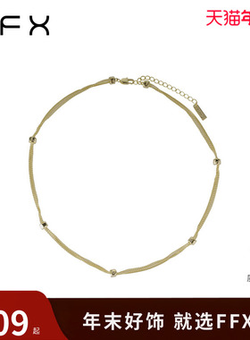弗弗西FFX多层时尚休闲金属项链夏日[一川]基础choker锁骨链颈链