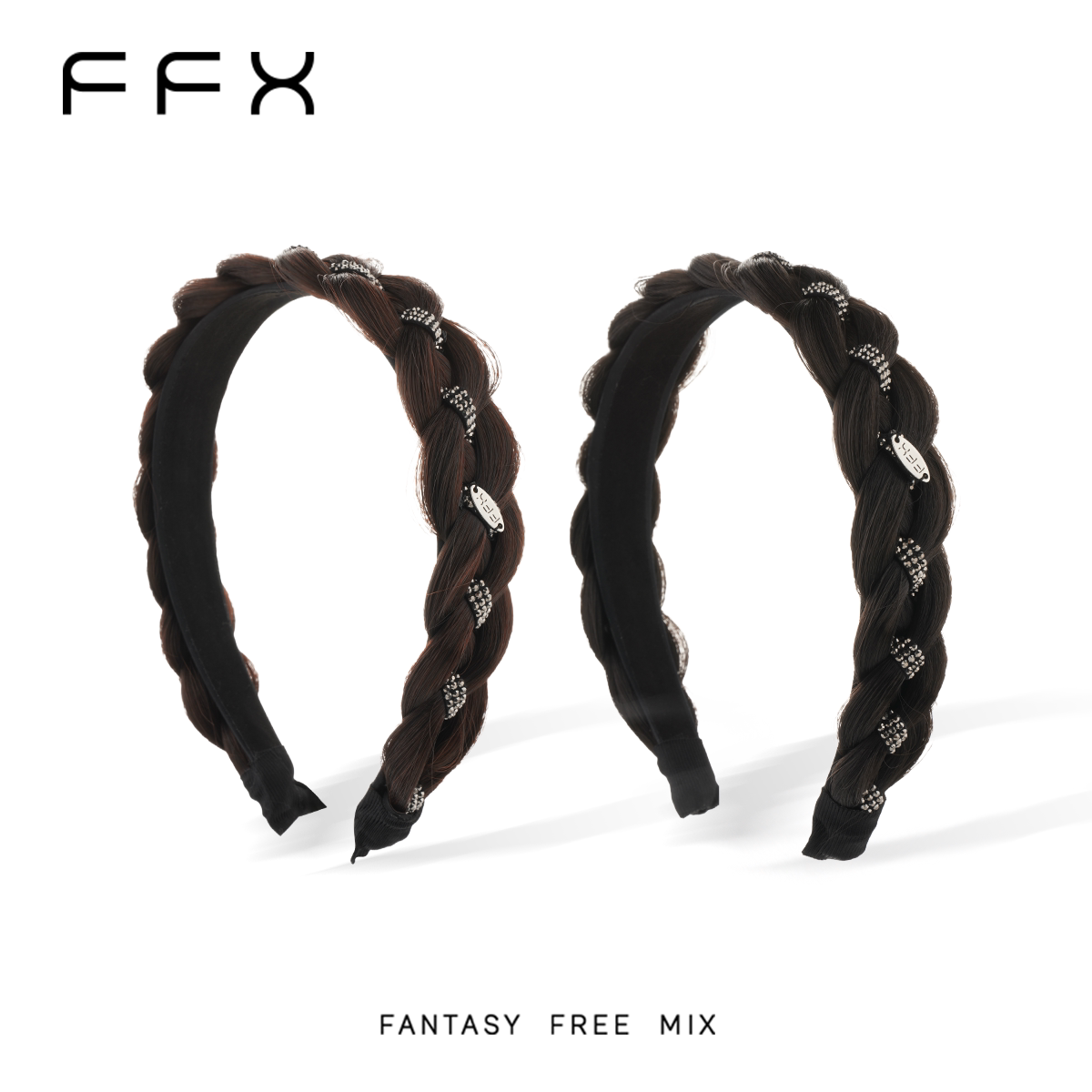 FFX弗弗西【流转星光】显发量假发发箍麻花辫编发高颅顶发饰头箍