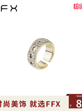 弗弗西FFX金银双色精致戒指女【天空之镜】静奢风小众设计食指戒