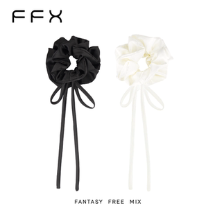 弗弗西FFX精致优雅温婉抽拉大肠发圈缎雾高级感洋气时尚头绳发饰