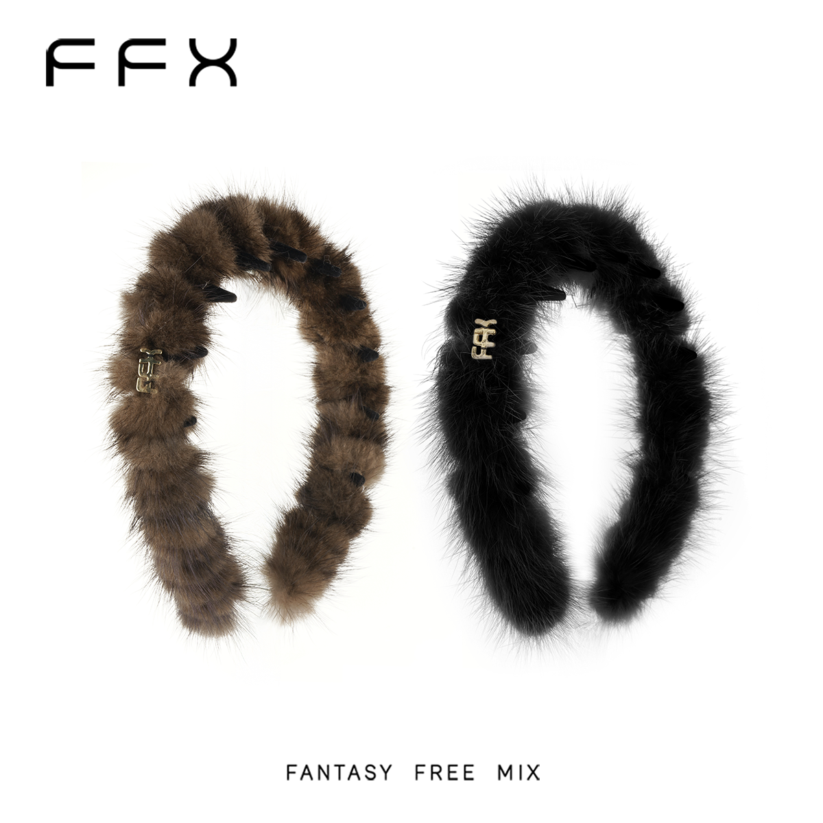 琥珀流光风齿梳头饰品冬季毛茸茸