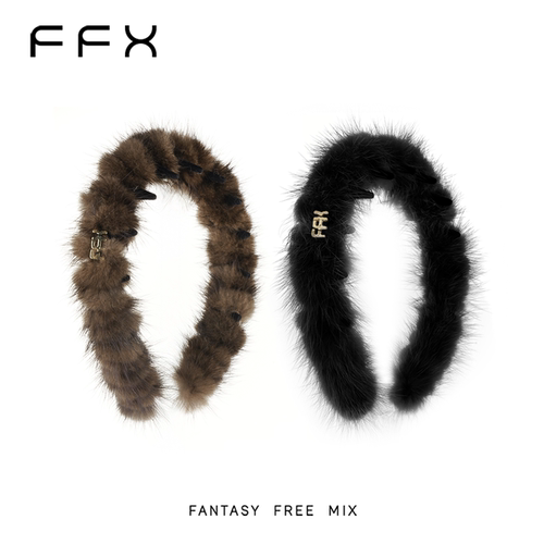 琥珀流光风齿梳头饰品冬季毛茸茸