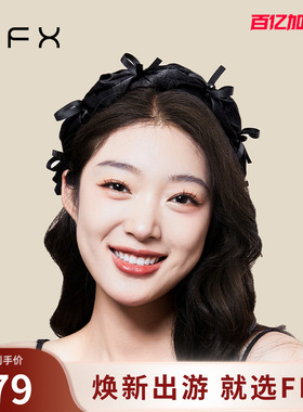 弗弗西FFX[奶油蛋糕]女神发箍气质黑褶皱头箍高级感洋气时尚头饰