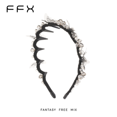 FFX轻吟蝶舞黑色立体蝴蝶发箍