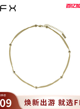 弗弗西FFX多层时尚休闲金属项链夏日[一川]基础choker锁骨链颈链