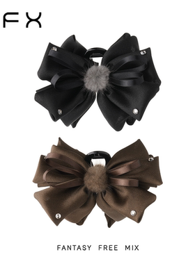 FFX弗弗西[流光蝶影]高级感发夹女后脑勺大号蝴蝶结抓夹秋冬发饰