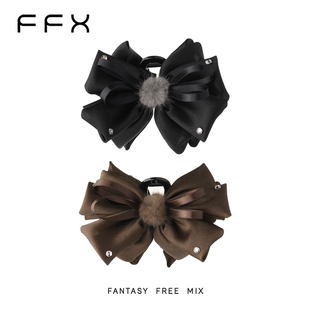 FFX弗弗西 高级感发夹女后脑勺大号蝴蝶结抓夹秋冬发饰 流光蝶影