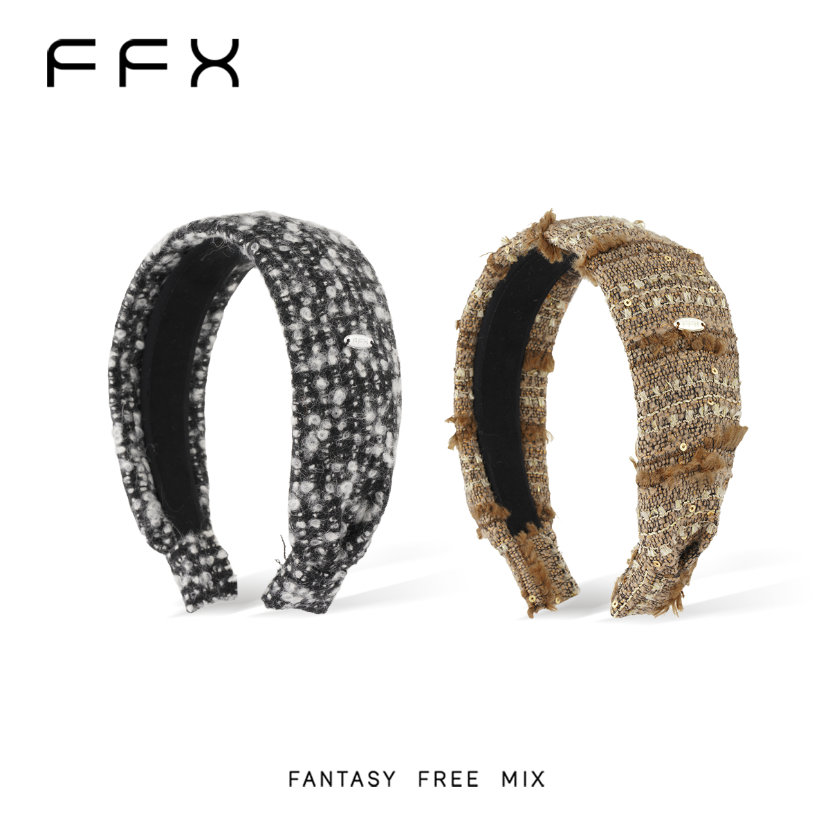 小香风羊毛宽边高颅顶发饰品秋冬