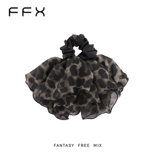 FFX弗弗西【旷野&夏天联名款】豹纹大肠发圈发饰女款高级感轻奢感