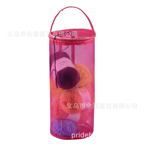 新品DIY手工衣服编织工具/钩针线收纳包网状毛线收纳袋网纱