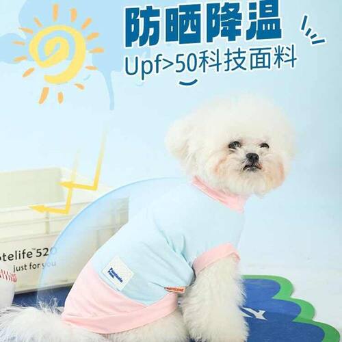 精选狗狗衣服夏季薄款宠物柴犬泰迪比熊小狗小型犬夏天防晒背心透
