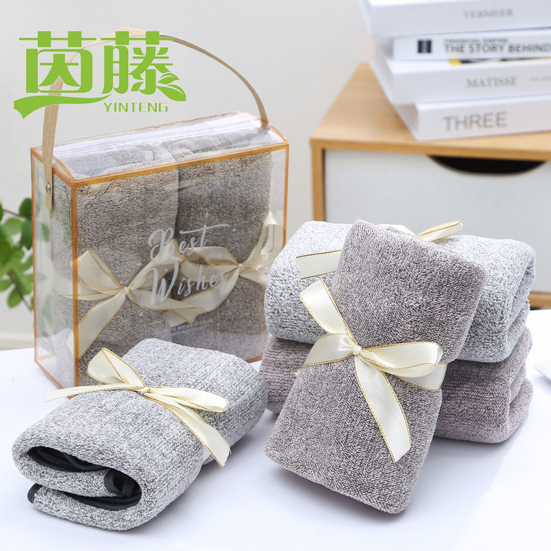 新品 毛巾礼盒装珊瑚绒两件套公司年会生日回礼送员工定印LOGO毛