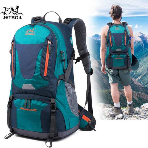 新品新款双肩背包 户外登山包50L大容量尼龙旅行野营徒步礼品男包