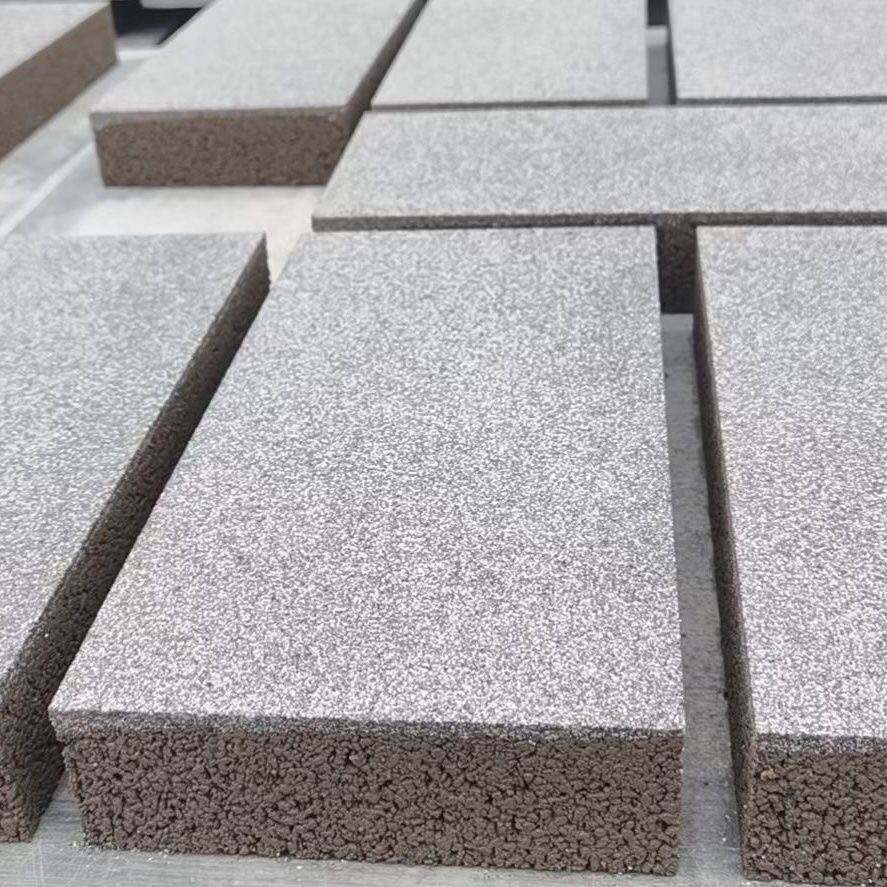 pc砖仿石材透水砖人行道砖市政工程路面砖停车场植草砖生态护坡砖