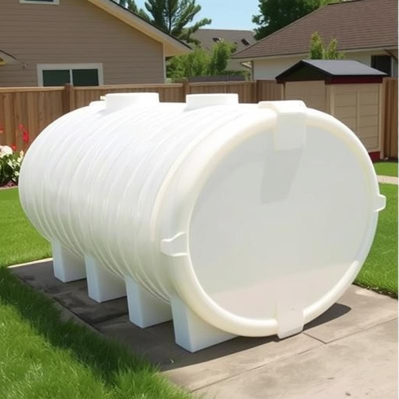 卧式储水罐水塔3/5/10吨加厚塑料蓄水桶PE水箱柴油罐车载户外