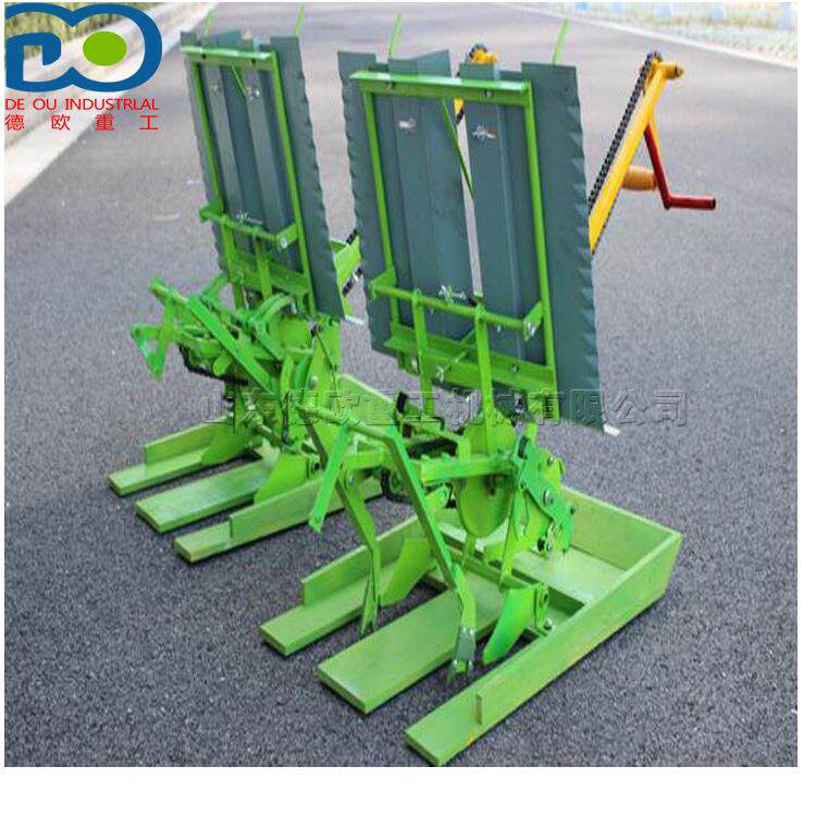 手摇式插秧机 双行人力步退式稻苗种植机 多功能水稻幼苗插苗机