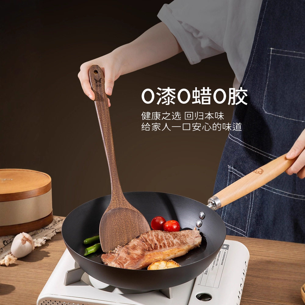 锅铲家用乌檀木铲子不粘
