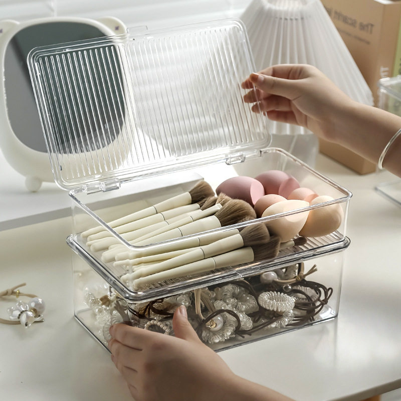 透明面膜收纳盒化妆品桌
