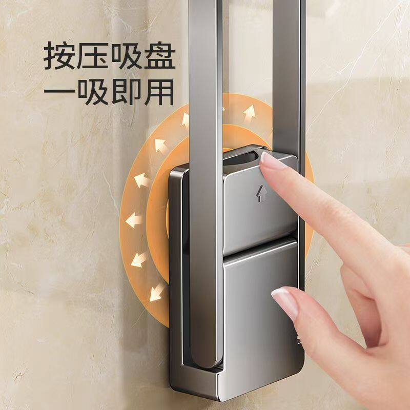 强力吸盘衣架收纳神器免