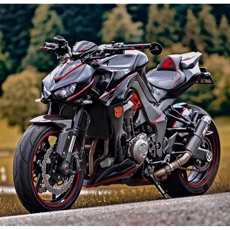 川崎z1000摩托车大蟒蛇n19国产h2小忍者双缸水冷400cc重机车跑车