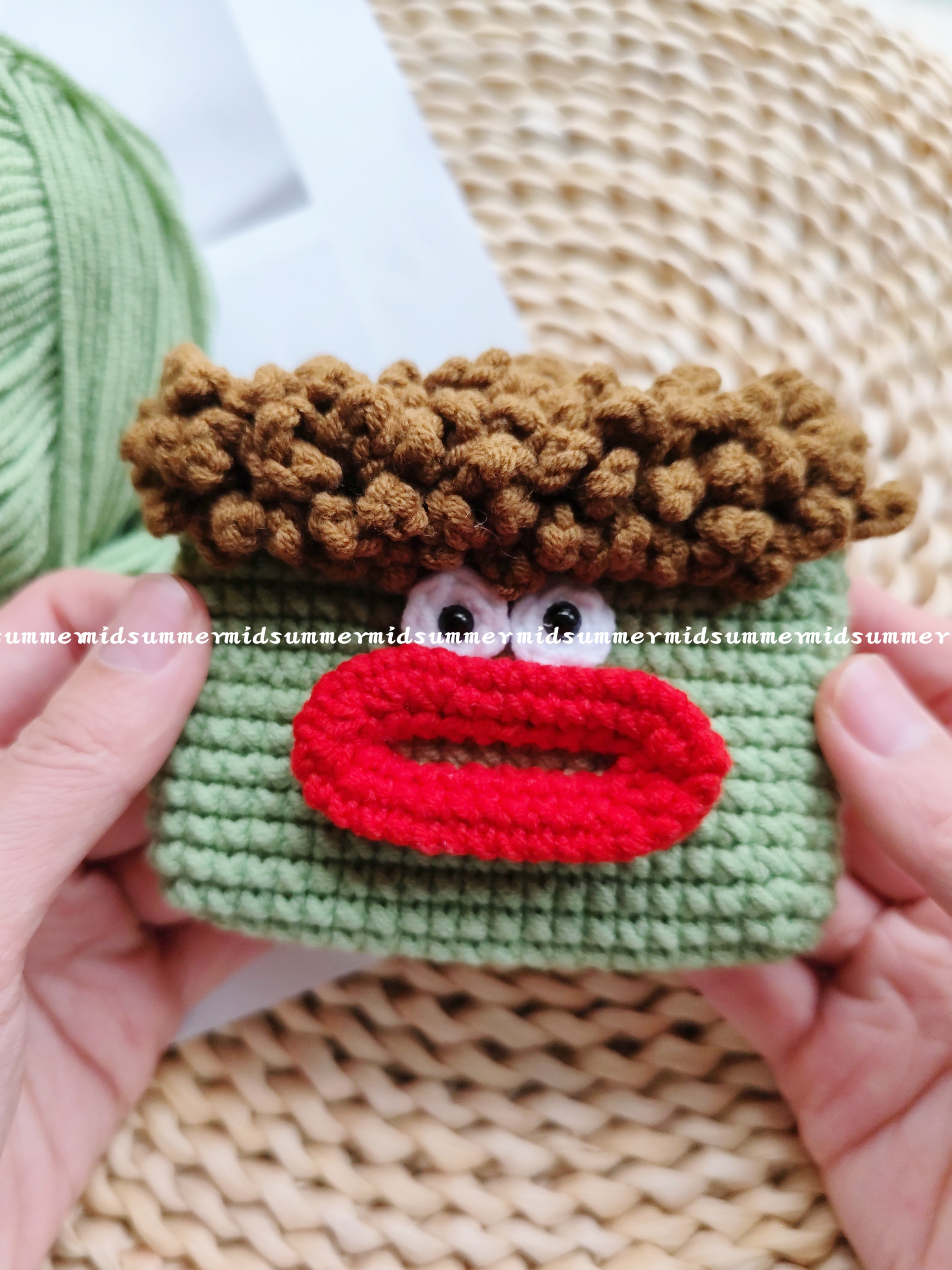 DIY大嘴零钱包材料包手工钩织零钱包毛线钩织成品可爱卡通大嘴,服饰配件/皮带/帽子/围巾,DIY编织材料包,淘宝优惠券,粉丝福利购,淘宝优惠卷