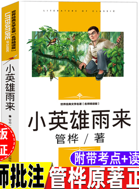 小英雄雨来名师导读带批注读后感考点名师精读版管桦原著完整版四年级下册必读课外书三年级四五六年级上册下册通用红色经典阅读