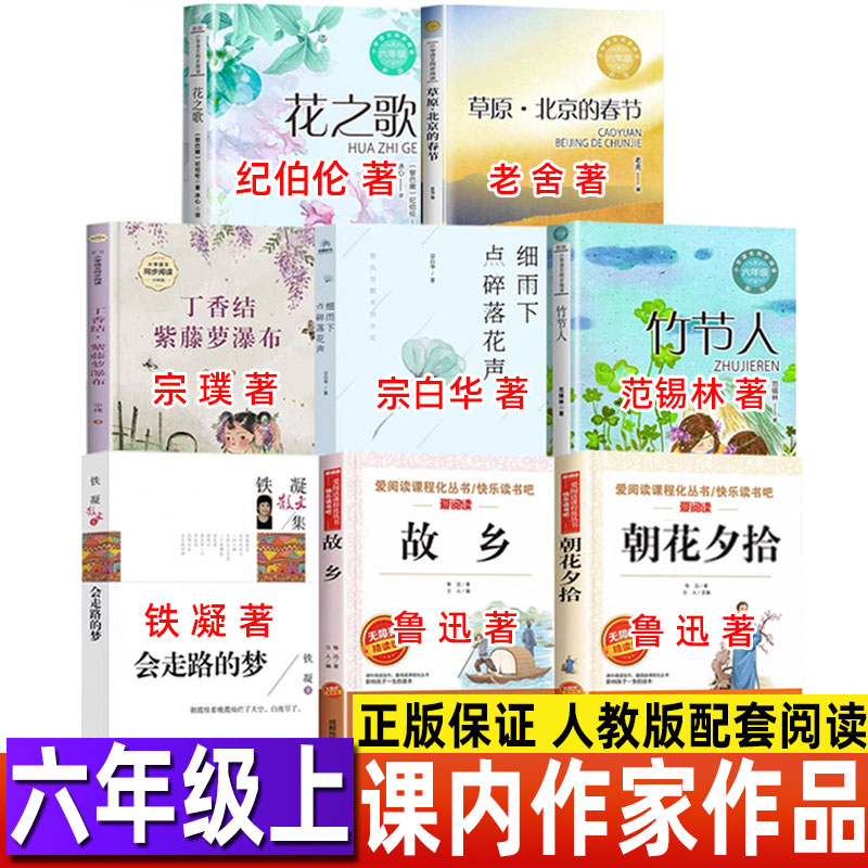 会走路的梦六年级课外书铁凝著散文作品集课内作家全套小学生正版高等教育出版社花之歌纪伯伦草原北京的春节老舍细雨下点碎落花声