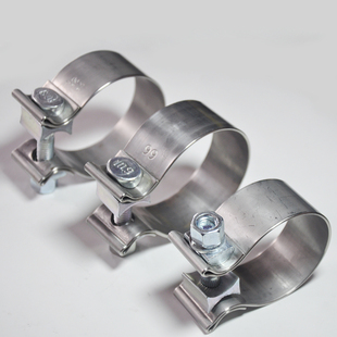 通用排气管卡箍消音器抱箍不锈钢喉箍加厚加强型尾T喉钢箍厂家直