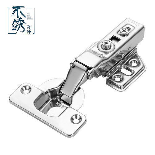 开孔40杯铰链合页衣橱柜门中弯大弯22板25板M用304不锈钢五金配件