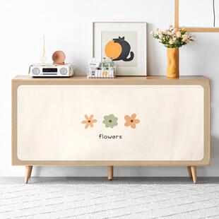 柜子遮挡帘橱柜杂物遮丑装饰帘子防尘布书柜厨房门帘免打孔魔术贴